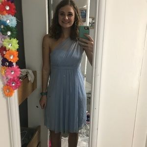 Blue bridesmaid dress
